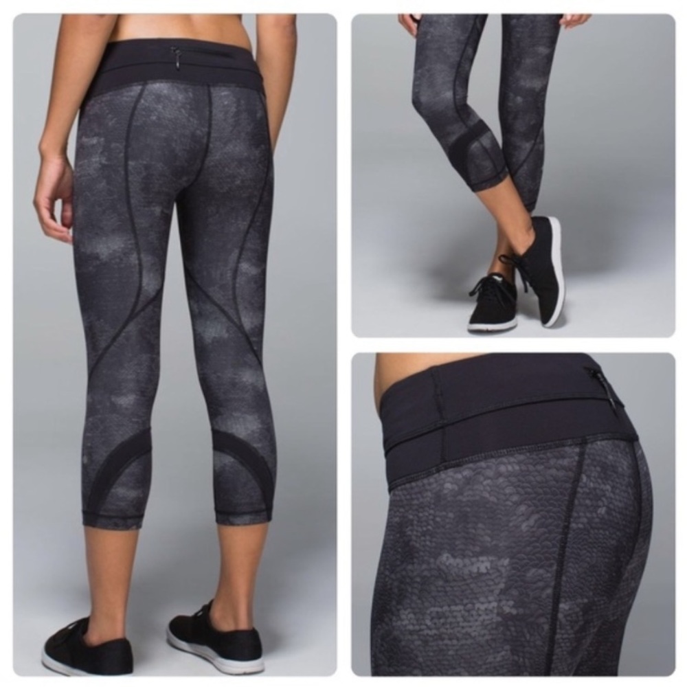 Lululemon Run Inspire Crop II Full-On Luxtreme leggings 10